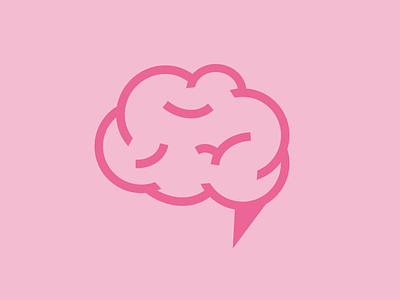 Brain Bubble barin bubble communicate intelligent pink speech