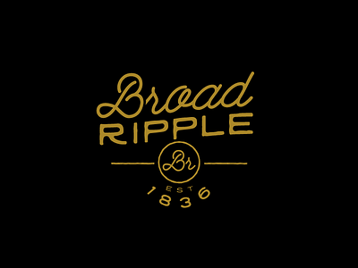 Broad Ripple br broad ripple indiana indianapolis logo vintage