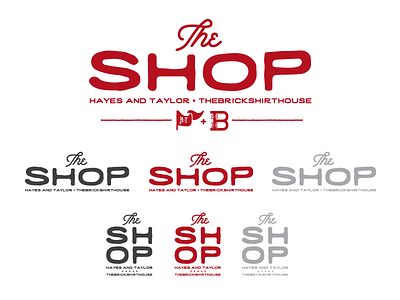 The Shop Logo Package apparel logo retail shop vintage