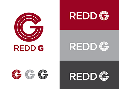 REDD G Logo black g grey logo red symbol