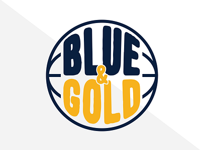 Blue & Gold basketball blue gold indiana pacers