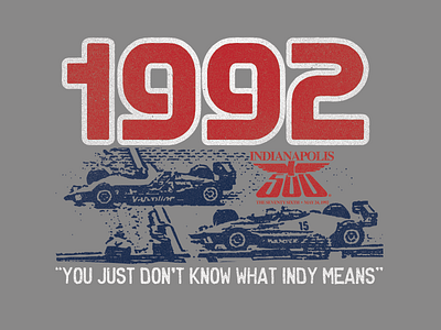 1992 Indy 500 1992 indiana indy 500 racing