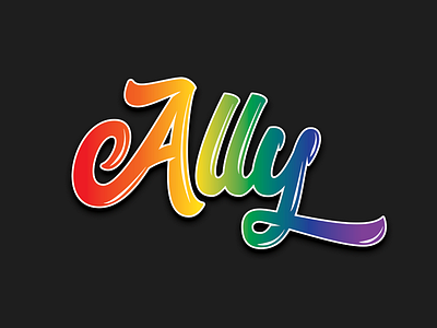 Ally ally pride rainbow