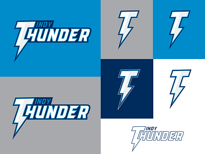 Thunder Beep Ball Logo beep ball indy lightning thunder