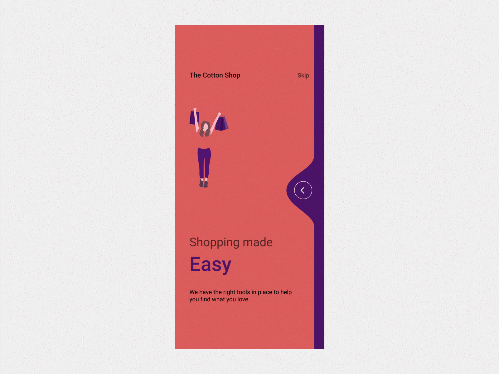 E-commerce Onboarding - Liquid Swipe animation ecommerce intro screen liquid motion mobile mobile ui motion design motiongraphics onboarding shopping swipe ui