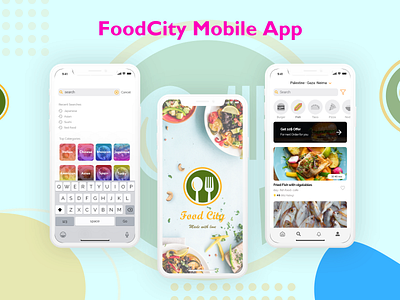 Food City App app design design food app mobile design ui ui design uiux ux web