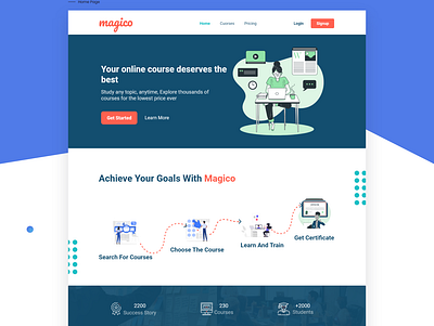 magico | Landing page | website app design branding landing landing page mobile design ui ui design web web design website