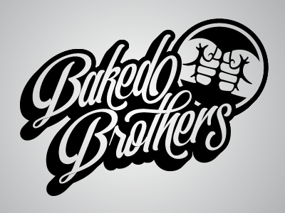 Baked Brothers bump fist logo