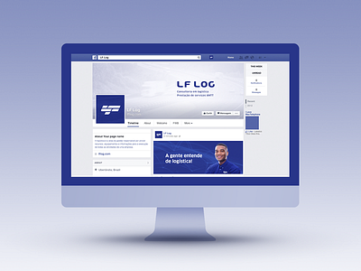 LF Logística - Facebook art direction facebook lf logística