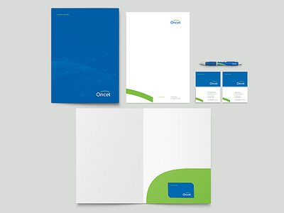 Oncet - Brand Application art direction logo design stationery