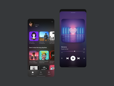 Music App Player animation app dark debutshot design firstshot glassmorphism hello world hellodribbble mobile music productdesign products song web