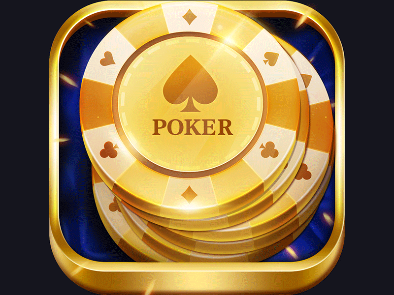 Poker game chip drawing game design ui design