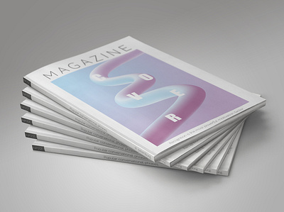 Magazin cover illustrator magazine minimal vector