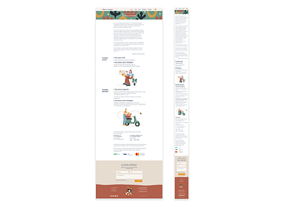 Page design for an online store design graphic design web web design