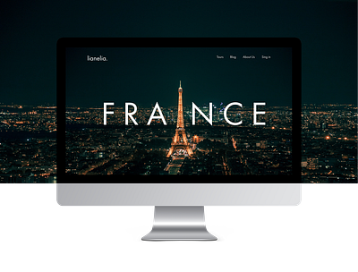 Website for a travel company design france ui uiux ux webdesign
