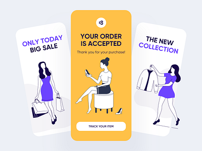 Marketplace Illustrations 18design ai amazing app application characters charater clean clean design clean ui illustraion illustration illustrator market marketplace minimalism ui uidesign uikit vector