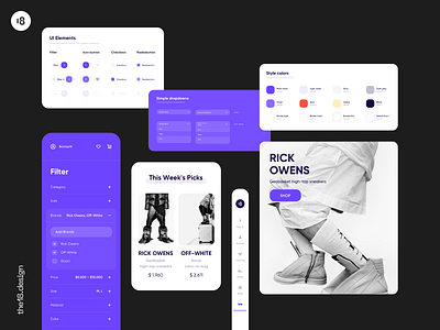 Marketplace UIKIT 18design 2021 trend admin panel clean clean ui component components interface kit kit8 minimalism product design ui uidesign uikit ux uxui