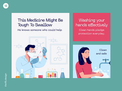 Medicine Illustrations 18design card character clean clean ui corona coronavirus doctor illustration medicine minimalism ui ui8 vector