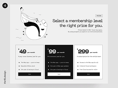 High Landing Page 18design character clean clean ui illustration interface landing landingpage minimalism pig piggy piggybank price pricing pricing page pricing plan startup ui ux