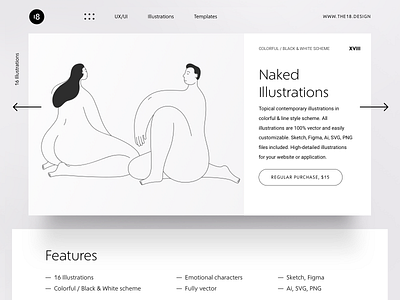 Naked Illustrations 18design character clean clean ui hero illustration interface landing minimal minimalism minimalist minimalistic product product design ui ui design uidesign uiux ux vector