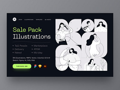 Sale Pack Illustrations