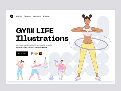 GYM LIFE Illustrations