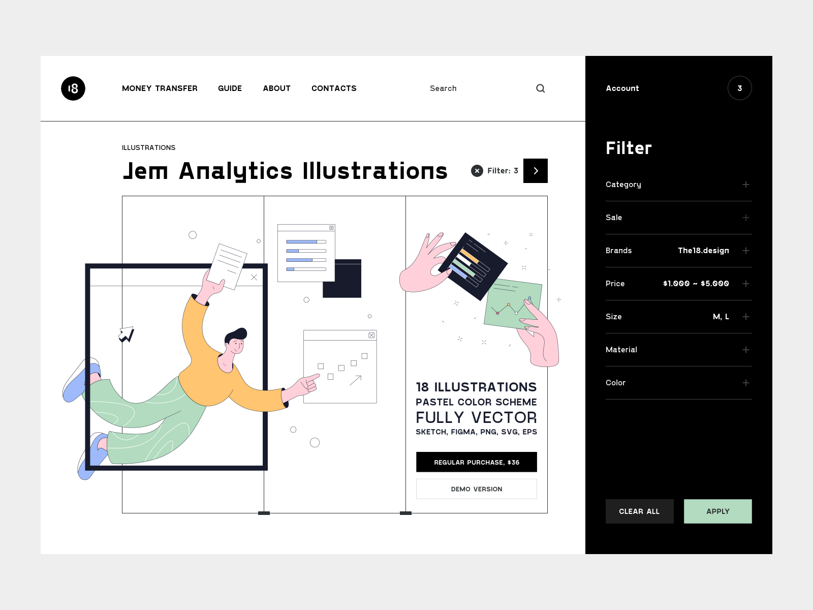 Jem Analytics Illustrations 18design analysis analysis illustration analytics analytics illustration charts clean clean ui converse crm crm illustration illustration minimalism trend trend 2022 trendy ui uidesign website website illustration