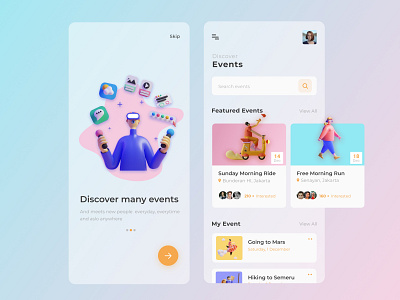 Event Finder Design adobexd app figmadesign mobile app mobile design ui uiux ux web design webdesign webdesigns website website concept website design