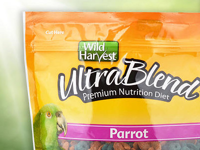 A better look at Wild Harvest Ultra Blend bird brand branding design graphic design logo package design packaging product walmart wild harvest