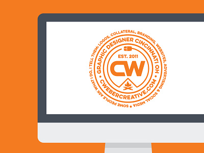 New Branding Graphic branding circle design graphic graphic design icon logo mobile orange sticker typography web