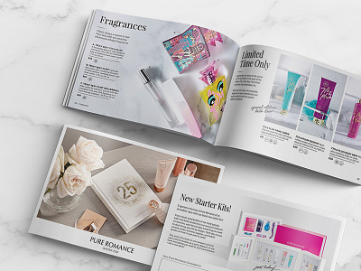 Catalog Re-design for Pure Romance adobe book design catalog catalog design creative design graphic design photoshop type typography