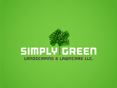 Simply Green Landscaping - Logo WIP business card design graphic design green icon landscaping logo logo design typography vehicle wrap