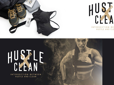 Hustle Clean - WIP Option 3 adobe brand branding design graphic design illustrator logo logo design type typography