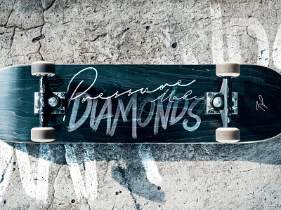 Pressure Makes Diamonds advice creative design freelance graphic design illustrator photoshop skateboard texture typography