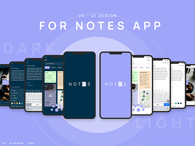 Notes Application add notes app app design blue branding concept design ios mobile notes product design ui ux