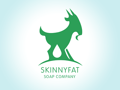 Skinnyfat Soap Company branding craft farm goat goats milk soap handmade logo