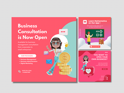 Instagram Post in Red branding design graphic design illustration