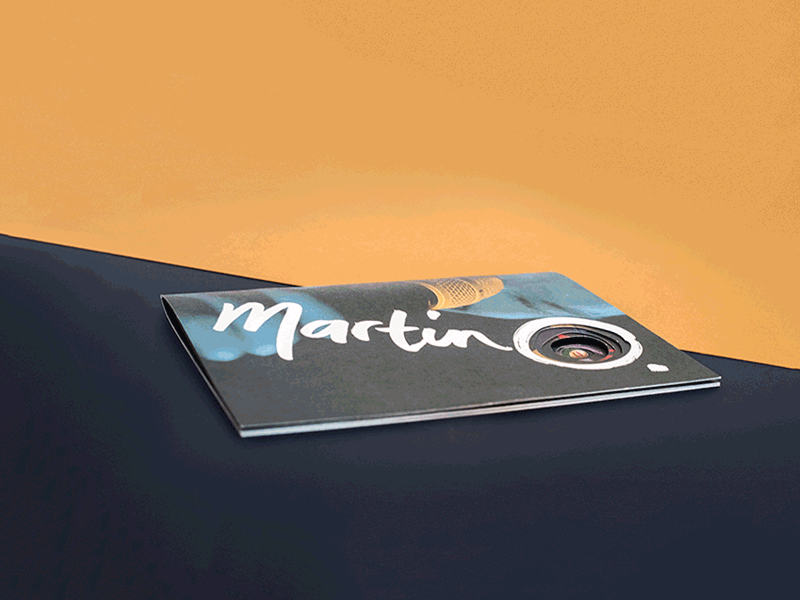Broschure «Martin O.» accapella artist broschure paperwork rasterize it singer voice wholes