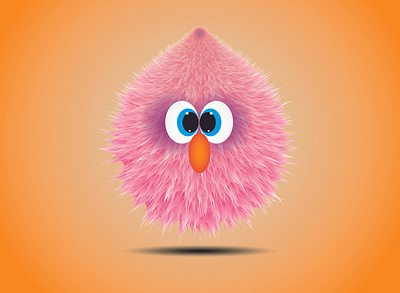 funny bird illustration vector