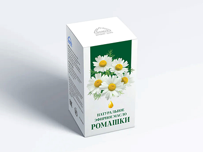 Oil chamomile branding chamomile design graphic design logo oil package package design simple design