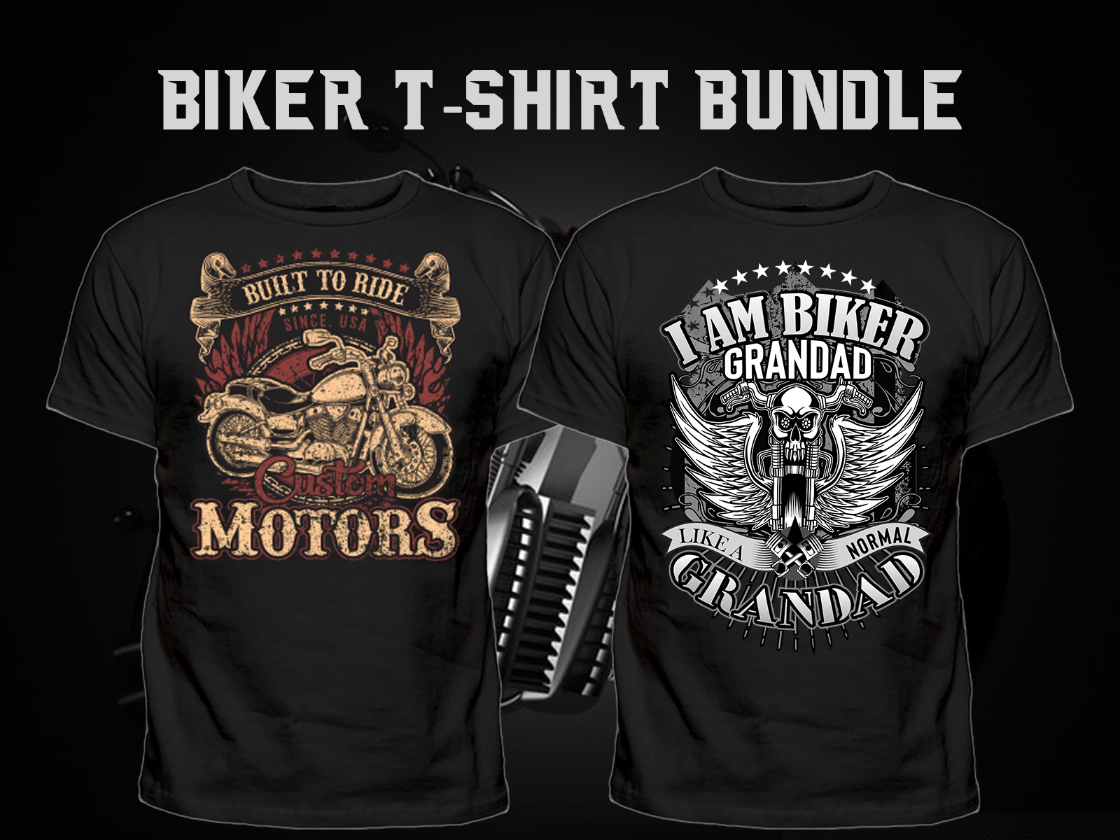 Biker T-Shirt Design Template