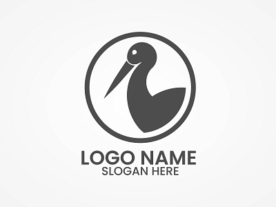 Flamingo Logo animation branding des graphic design illustration logo simple vector