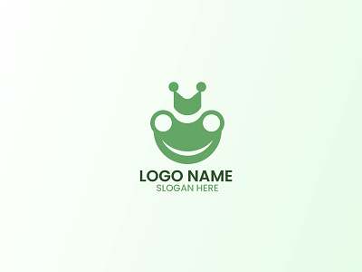 King Frog Logo branding design illustration logo simple vector