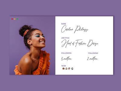 Daily UI Challenge: User Profile Page (Day 06)