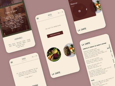 MAD - Restaurant design ui ux web