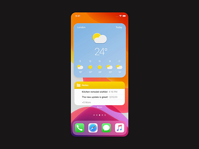 IOS14 Weather Widget 2020 trend app design flat ios ios14 mobile neumorph neumorphic neumorphism ui ux weather widget