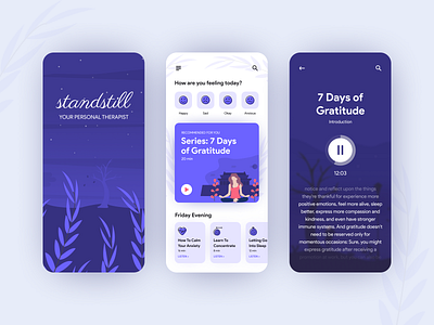 Meditation and Mindfulness App Concept