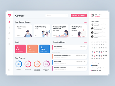 Online Education Platform Concept