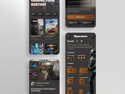 Streaming Platform for Gamers Concept