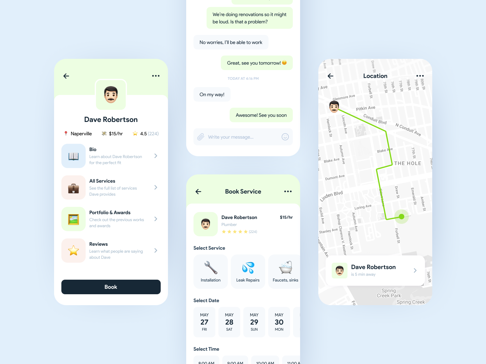 On-demand Jobs & Services Mobile App Concept by Ralabs Design on Dribbble